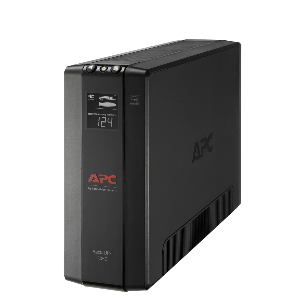 APC Back-UPS Pro BX Compact Tower Uninterruptible Power Supply, 10 Outlets, 1,350VA/810 Watts, BX1350M