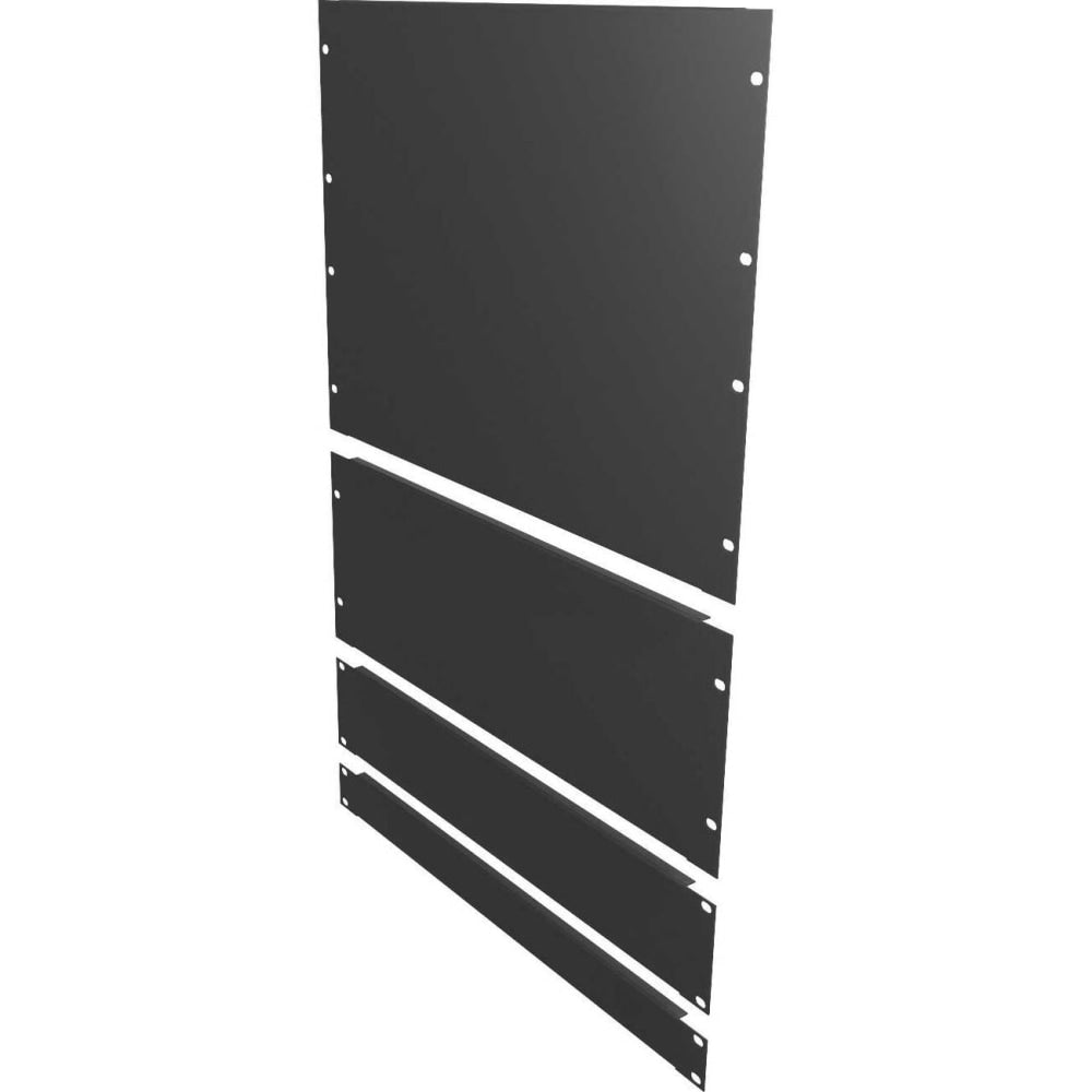 Vertiv 19in Blanking Panel Kit (1U, 2U, 4U, 8U) Black (Qty 1 ea. Size) - Metal - Black - 1 Pack - 19in Width