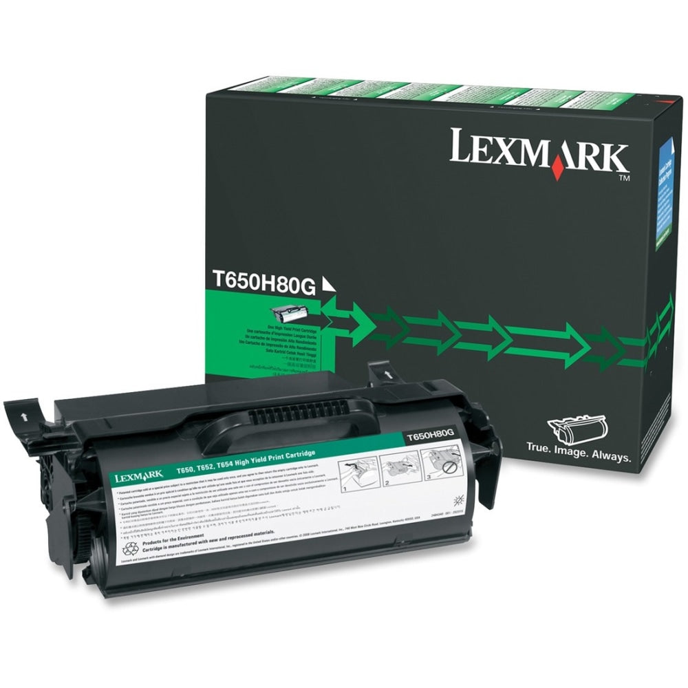 Lexmark T650H80G Remanufactured Black Toner Cartridge