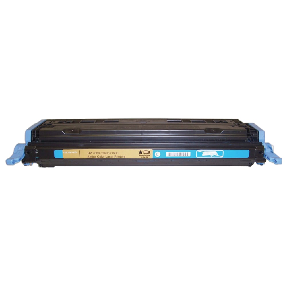 Hoffman Tech Remanufactured Cyan Toner Cartridge Replacement For HP 124A, Q6001A, 545-01A-HTI