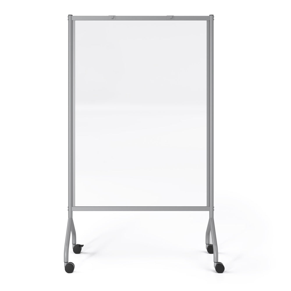 Safco Impromptu Acrylic Screen, 72inH x 42inW x 21-1/2inD, Gray