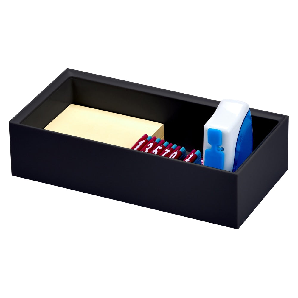 Bostitch Office Konnect Stackable Wide Accessory Tray, Black