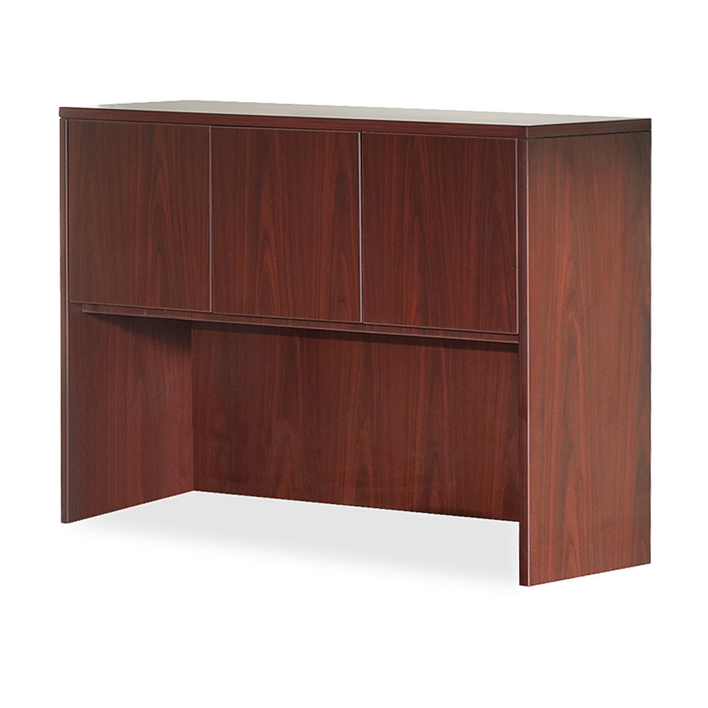 Lorell Essentials Series Hutch, 60inW, Mahogany