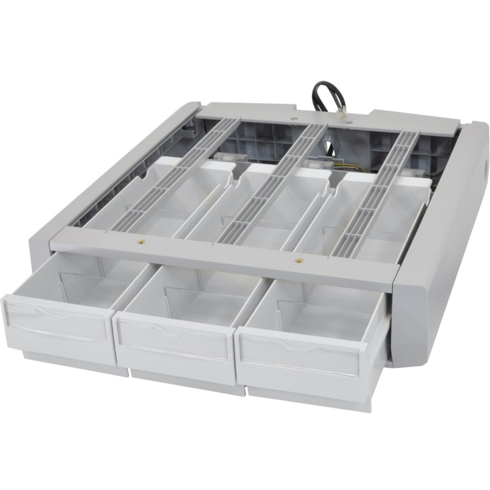 Ergotron SV43/44 Supplemental Triple Drawer - 3.8in Width x 10.5in Depth x 2.5in Height - Gray, White