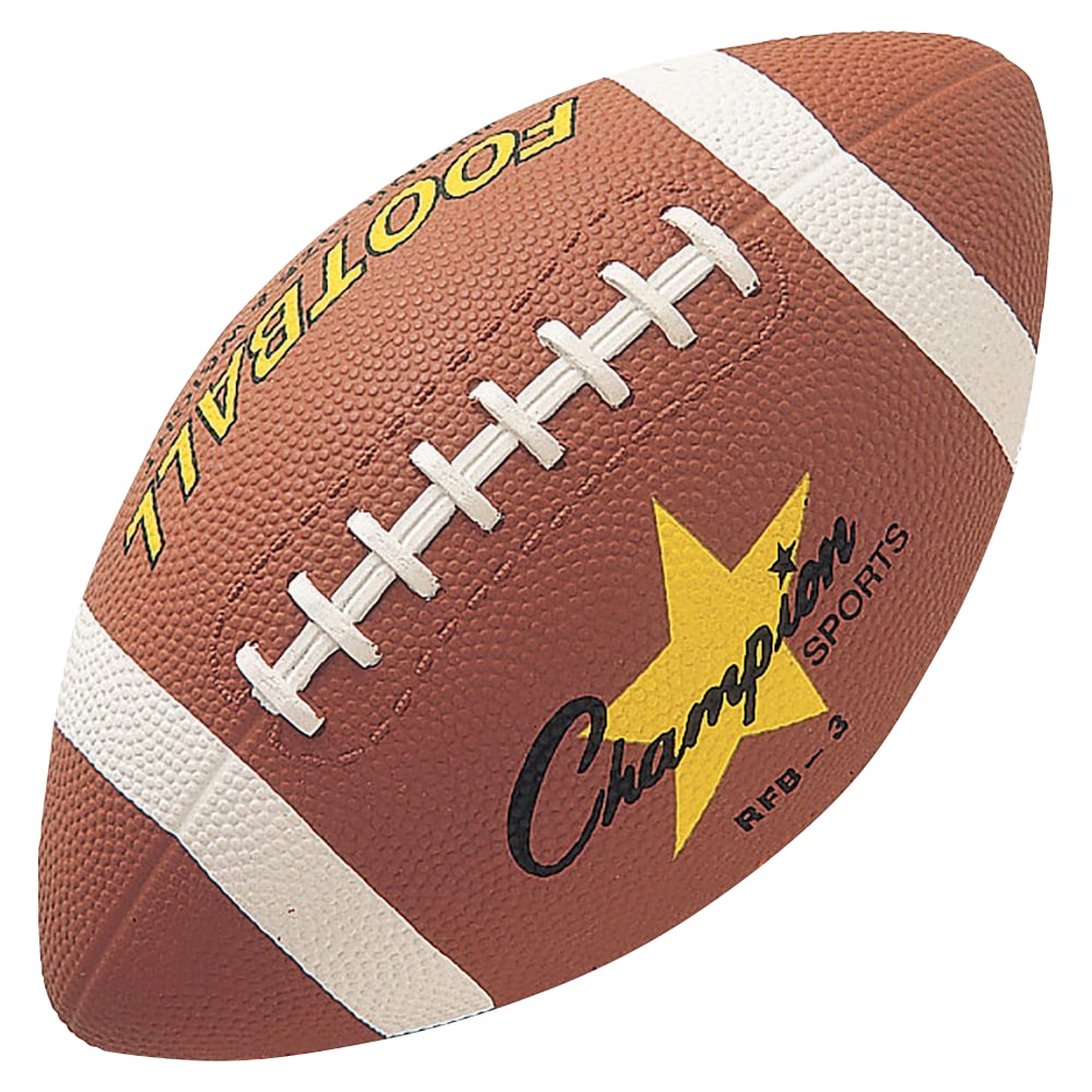 Champion Sports Junior Rubber Football - 10.50in - Junior - Rubber - 1  Each