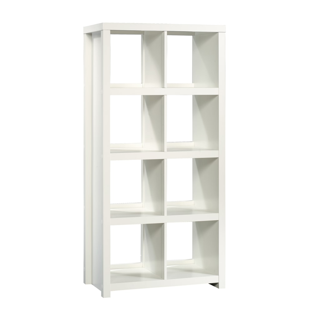 Sauder Homeplus 62inH 8-Cube Storage Bookcase, White