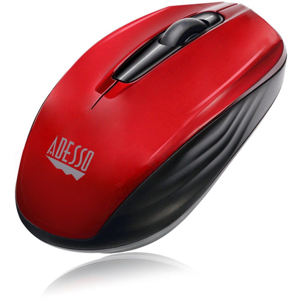 Adesso iMouse S50R Mini Wireless Optical Mouse, Red, 2MB511