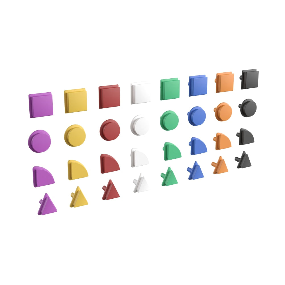 Flash Furniture Bright Beginnings Commercial 256-Piece Shape Set For Modular STEAM Wall Systems, Multicolor