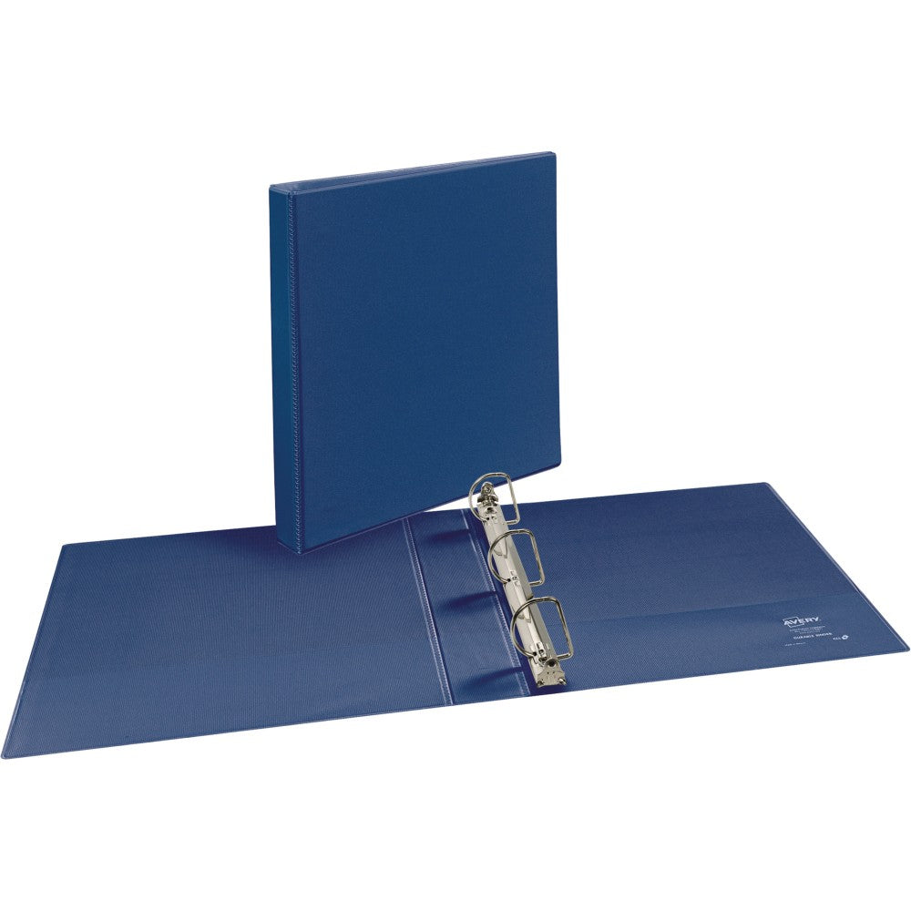 Avery Durable Reference View 3-Ring Binder, 1 1/2in Slant Rings, Navy