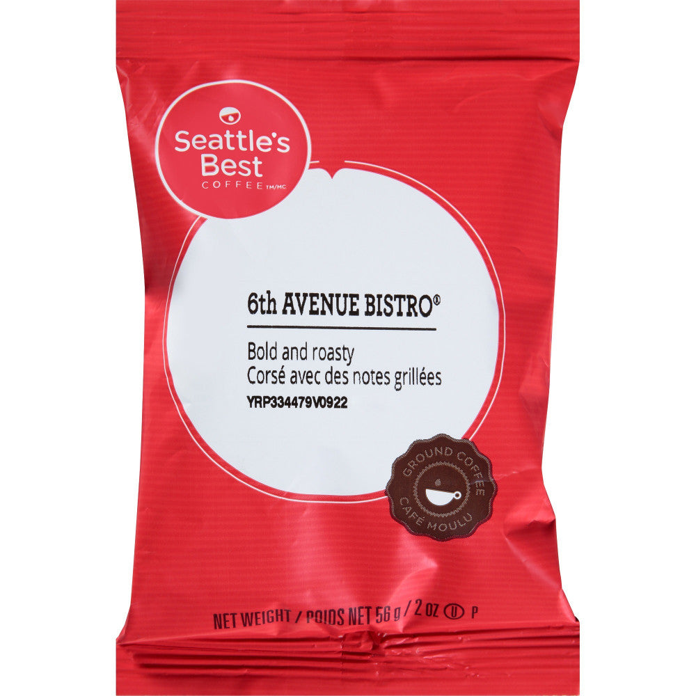 Seattles Best Coffee Single-Serve Coffee Packets, Level 4, Henrys Blend, Carton Of 18