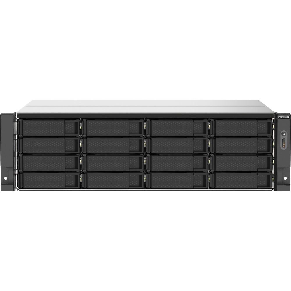 QNAP TS-1673AU-RP-16G SAN/NAS Storage System - AMD Ryzen V1500B Quad-core 2.20 GHz - 16 x HDD Supported - 0 x HDD Installed - 16 x SSD Supported - 0 x SSD Installed - 16 GB RAM DDR4 SDRAM - Serial ATA/600 Controller