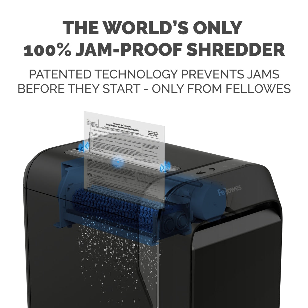 Fellowes Powershred LX190 100% Jam Proof 20-Sheet Cross-Cut Paper Shredder, Black