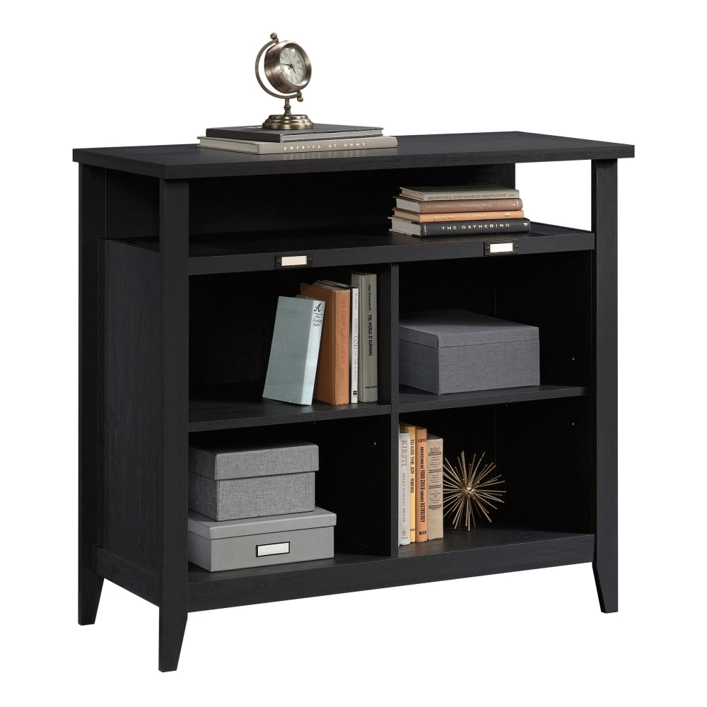 Sauder Summit Station 36inH 4-Cube Storage Bookcase, Raven Oak