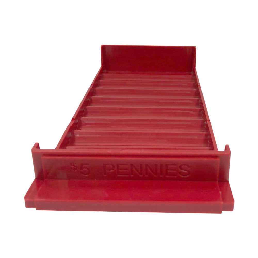 Control Group Coin Trays, Pennies, Red, Pack Of 4 Trays