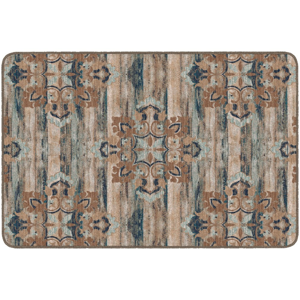 Flagship Carpets Franklin Rectangular Rug, 48in x 72in, Blue