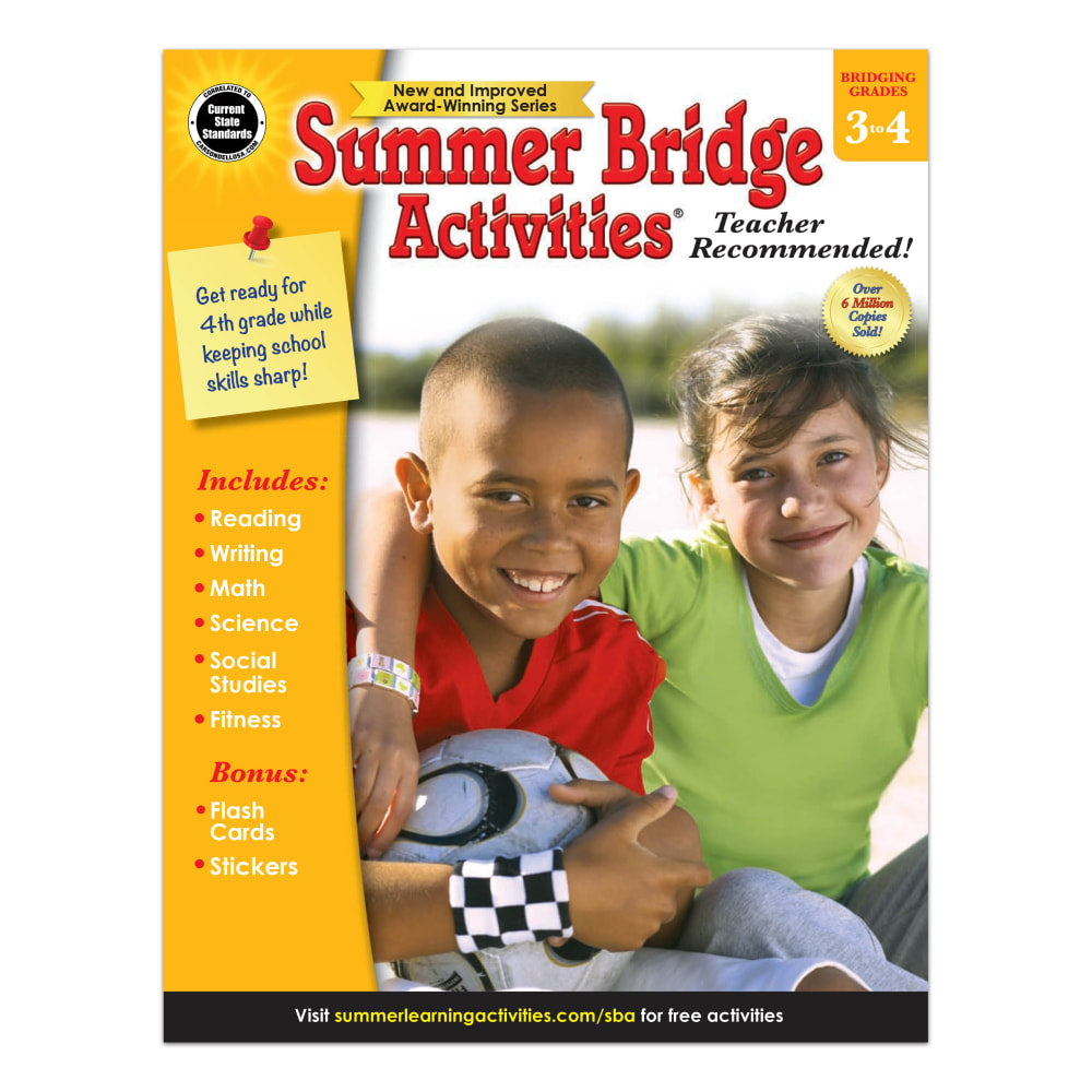 Carson-Dellosa Summer Bridge Activities Workbook, 2nd Edition,  Grades 3-4