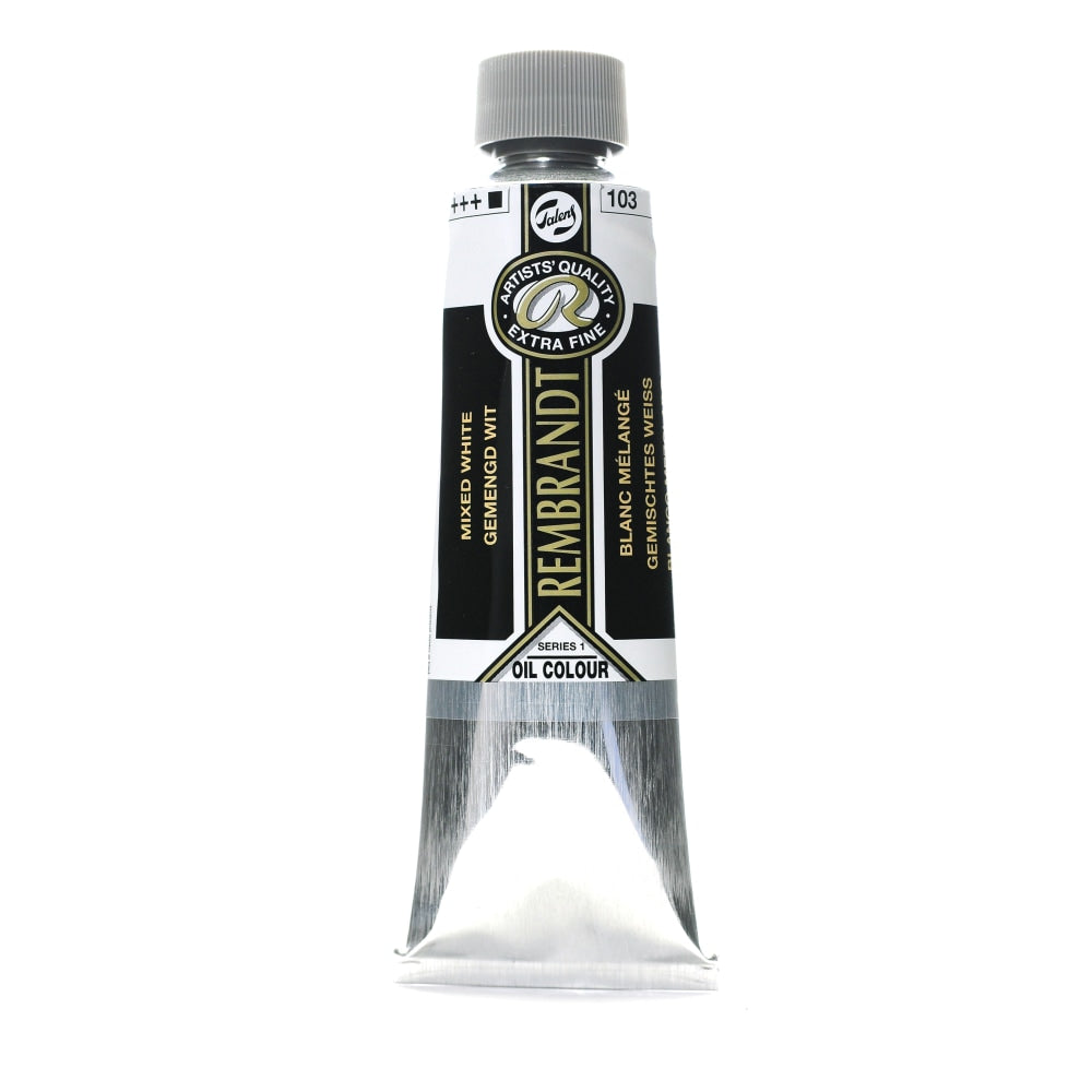 Rembrandt Artists Oil Colors, 150 mL, Mixed White, 103