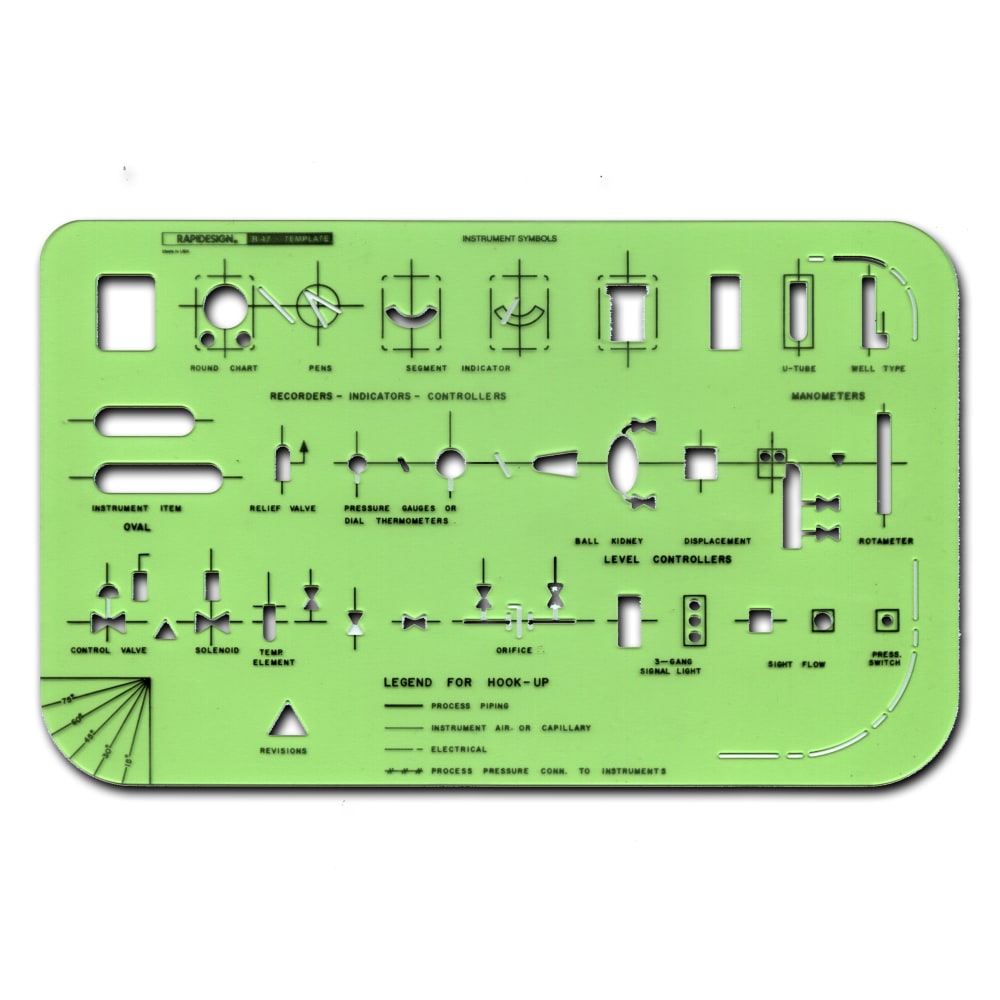 Rapidesign Technical And Scientific Drafting Templates, R-47, Laboratory Instruments