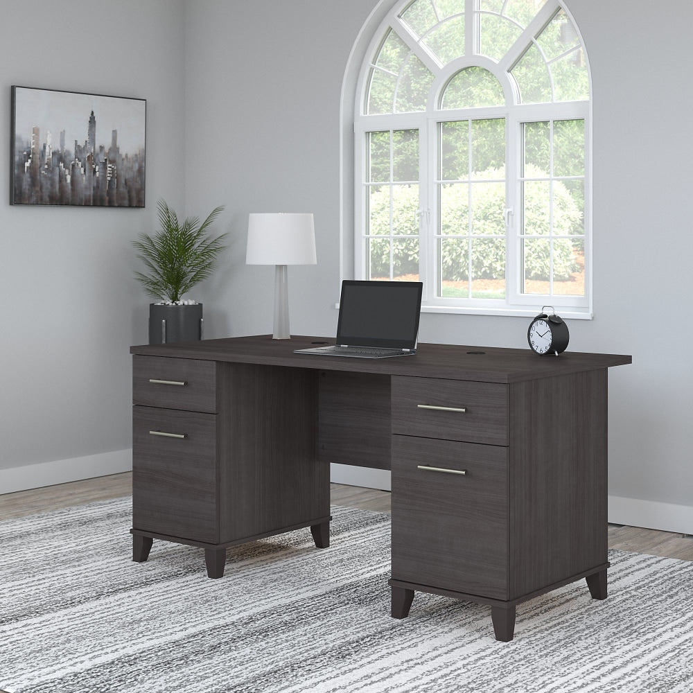 Bush Business Furniture Somerset 60inW Office Computer Desk, Storm Gray, Standard Delivery