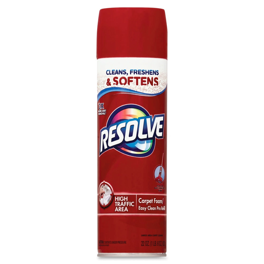 Resolve Foaming Aerosol Carpet Cleaner Spray, 22 Oz Can, Box Of 12