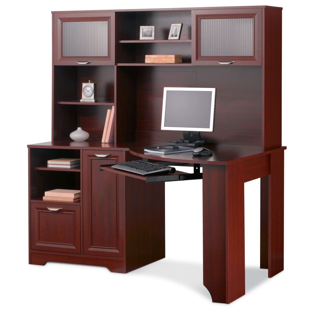 Realspace Magellan 60inW Corner Desk, Classic Cherry