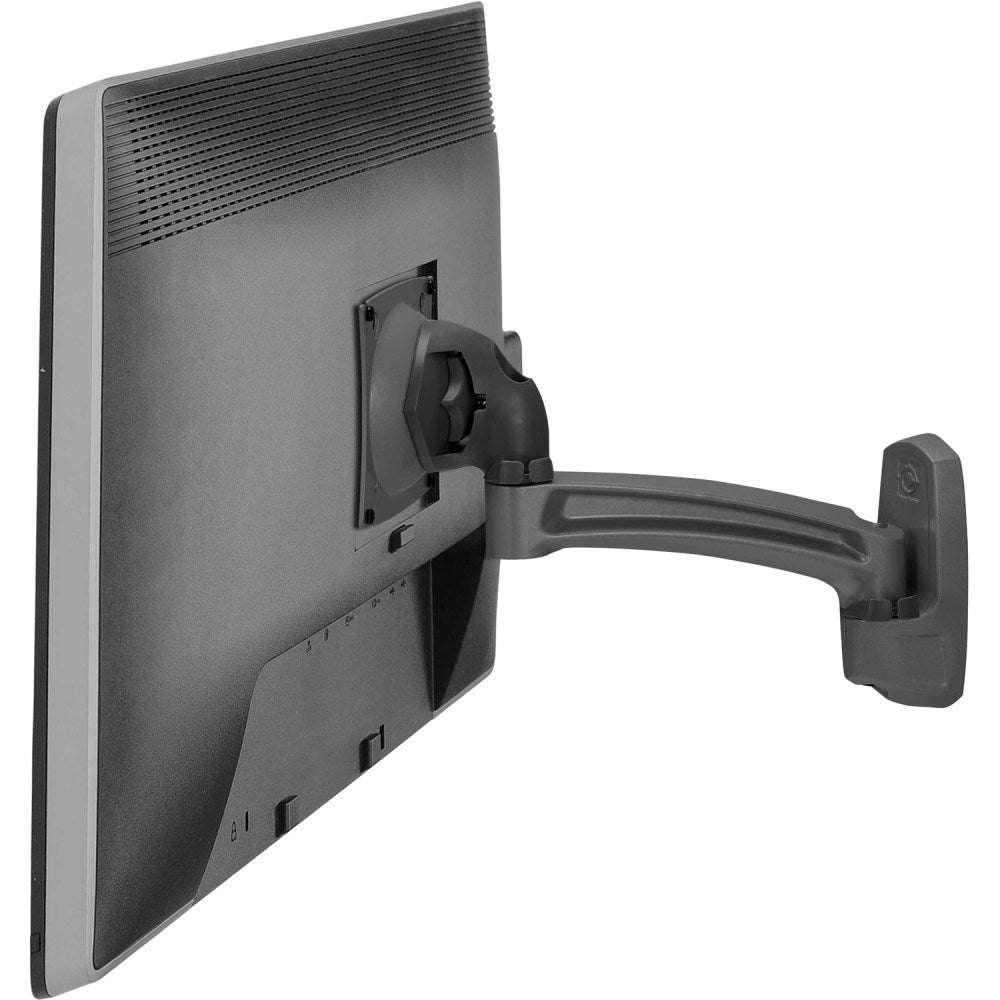 Chief Kontour Single Arm Wall Mount - For Displays 42-75in - Black - Height Adjustable - 10in to 30in Screen Support - 40 lb Load Capacity - 75 x 75, 100 x 100 - VESA Mount Compatible