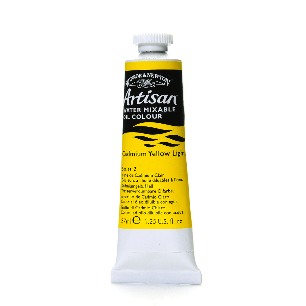 Winsor & Newton Artisan Water Mixable Oil Colors, 37 mL, Cadmium Yellow Light, 113, Pack Of 2