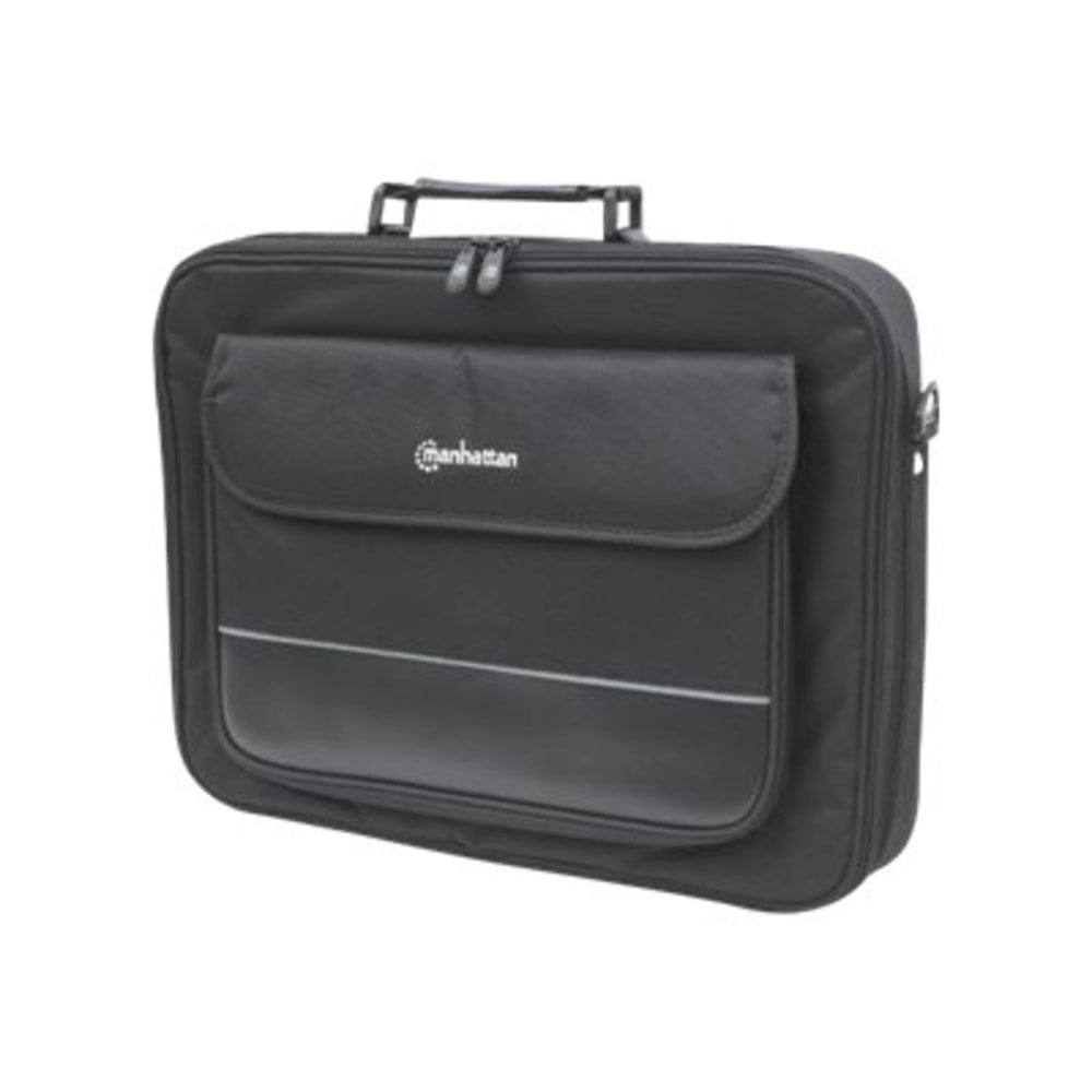 Manhattan Empire Notebook Computer Briefcase With 17in Laptop Pocket, 5-1/2inH x 17inW x 3inD, Black