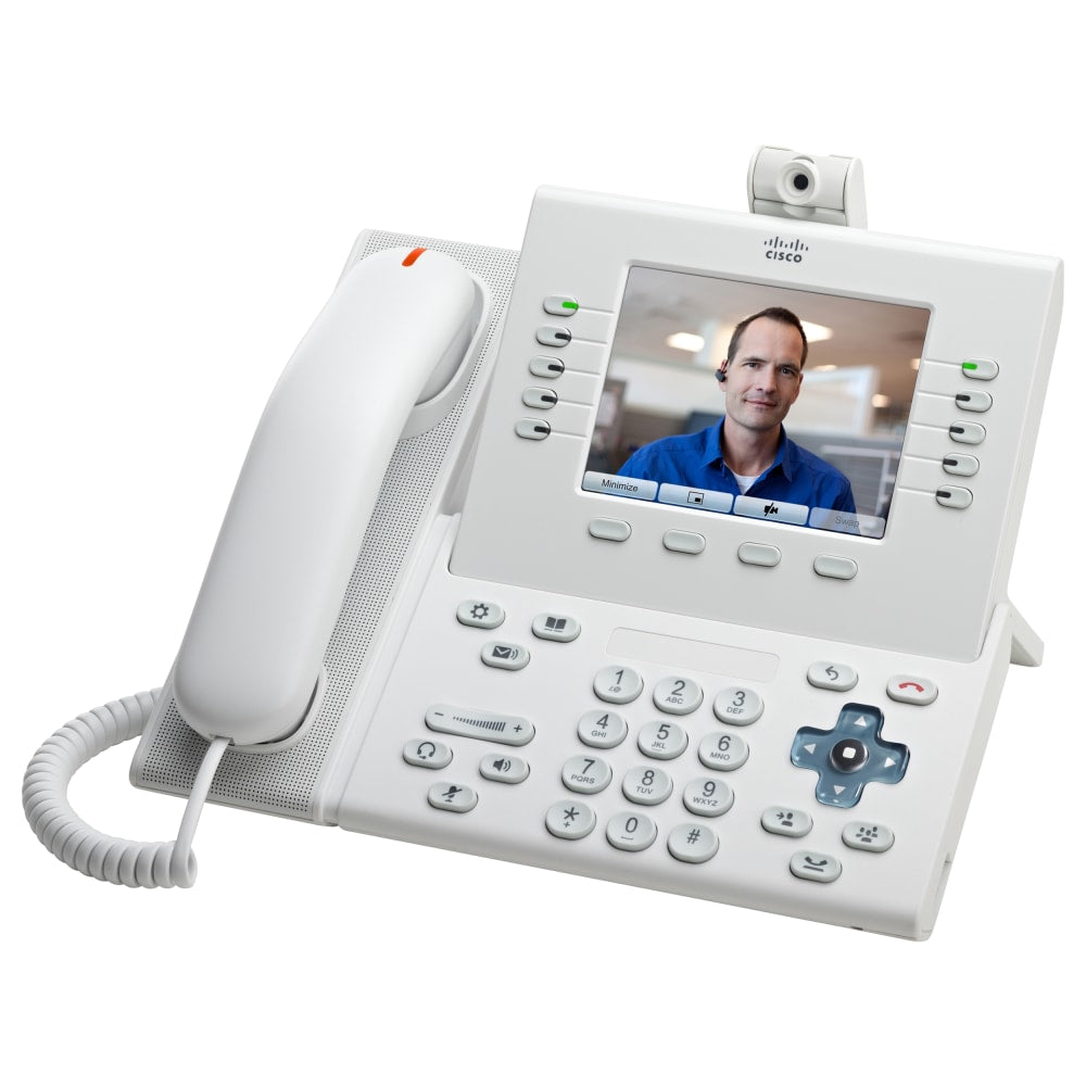 Cisco Unified 9951 IP Phone - Desktop - White - 1 x Total Line - VoIP - 5in LCD - 2 x Network (RJ-45) - PoE Ports