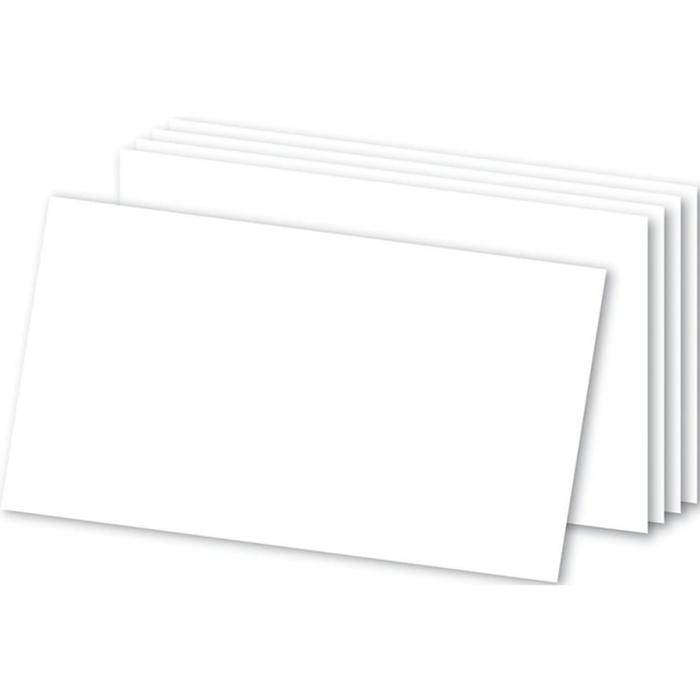 Office Depot Brand Blank Index Cards, 3in x 5in, White, Pack Of 300