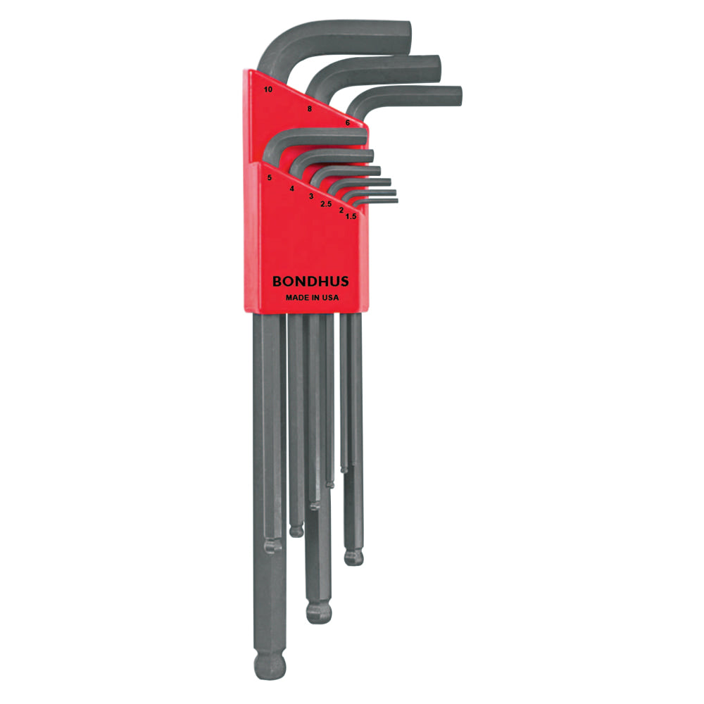 Bondhus 9-Piece Ball End Metric Hex Key Set