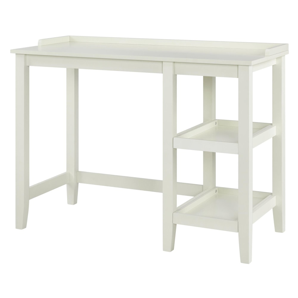 Ameriwood Home Eleanor 39inW Single Pedestal Computer Desk, White