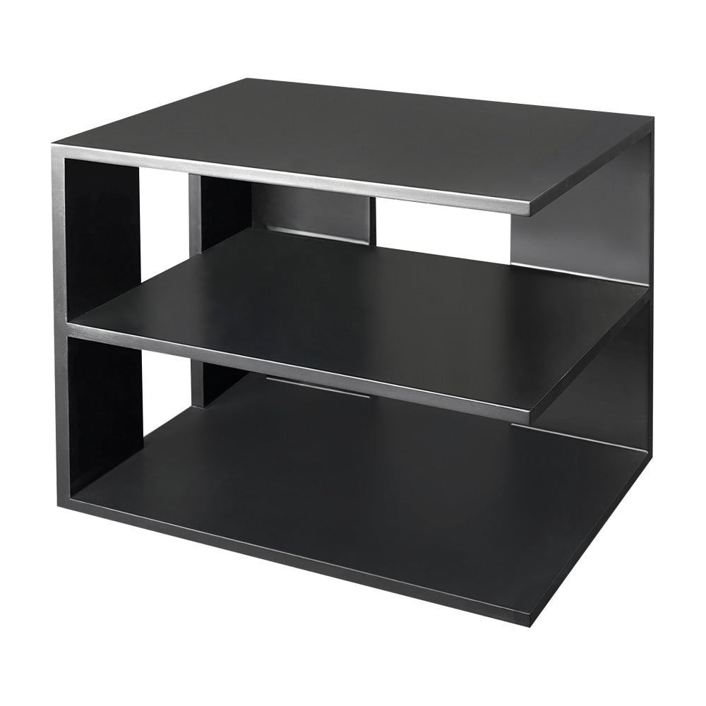 Victor Midnight Black Collection Corner Shelf, 13 1/2inH x 13 1/2inW x 10 1/2inD, Black