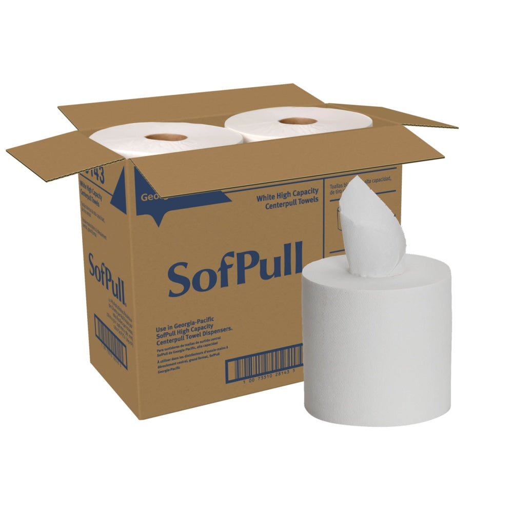 SofPull by GP PRO High-Capacity Centerpull 1-Ply Paper Towels, 560 Sheets Per Roll, Pack Of 4 Rolls