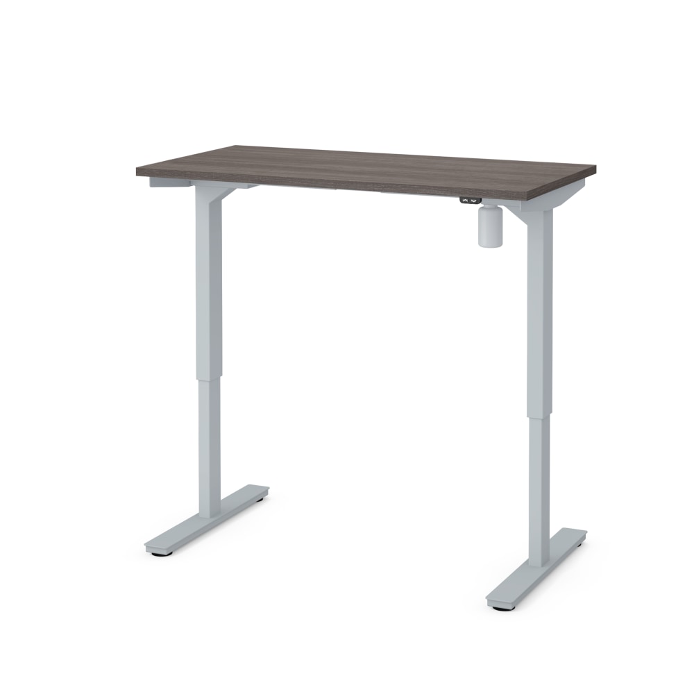 Bestar Universel Electric 48inW Standing Desk, Electric, Bark Gray