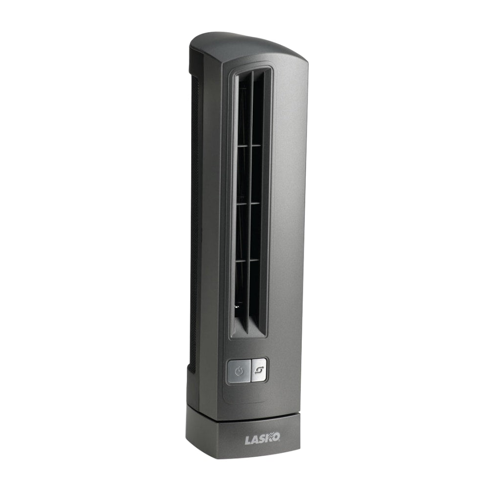 Lasko Air Stick Oscillating Fan, 14.13inH x 3.25inW x 4inD, Gray