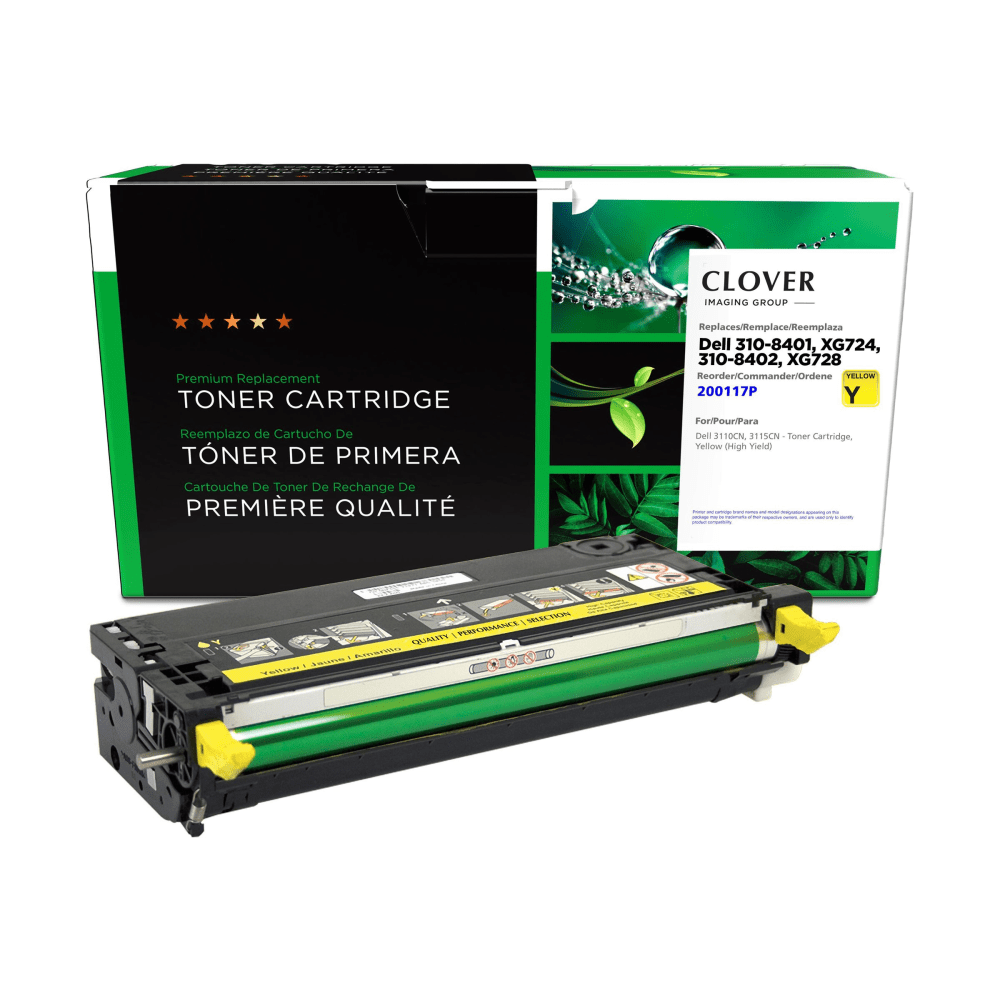 West Point Remanufactured Yellow High Yield Toner Cartridge Replacement For Dell 8000