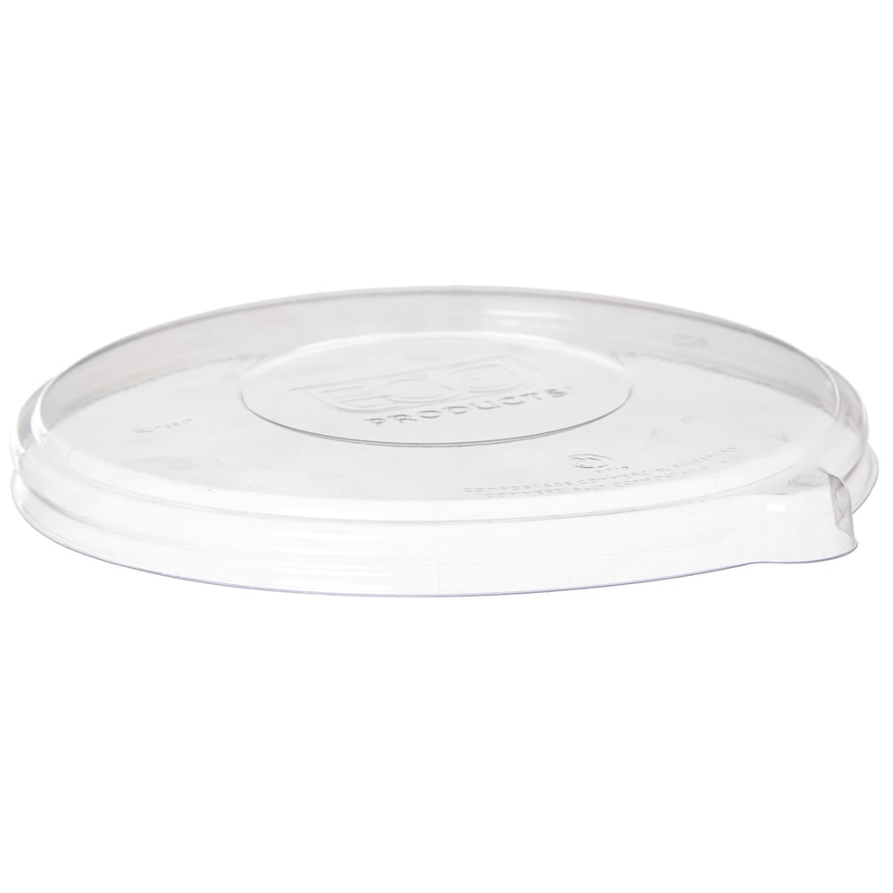 Eco-Products WorldView Sugarcane Bowl Lids, 40 Oz, 100% Recycled, White, Pack Of 400 Lids