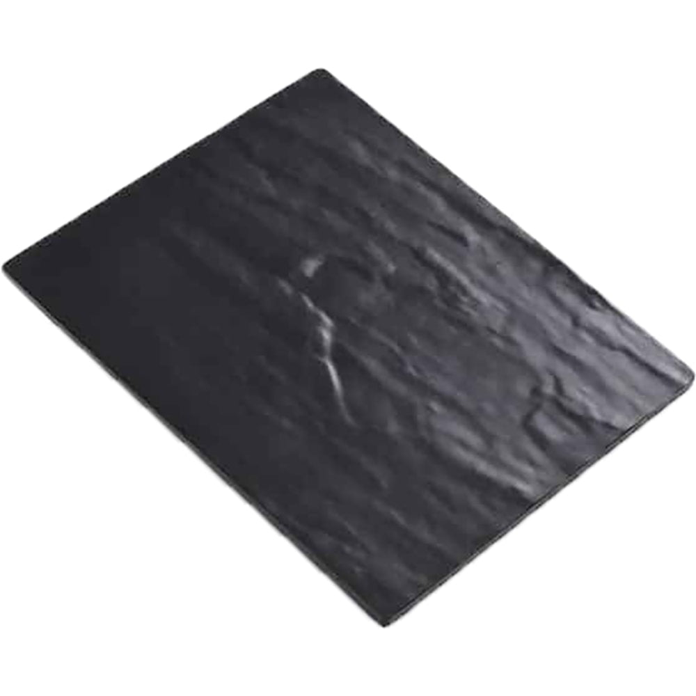 American Metalcraft Melamine Platters, 13in x 21-1/2in, Black, Case Of 6 Platters