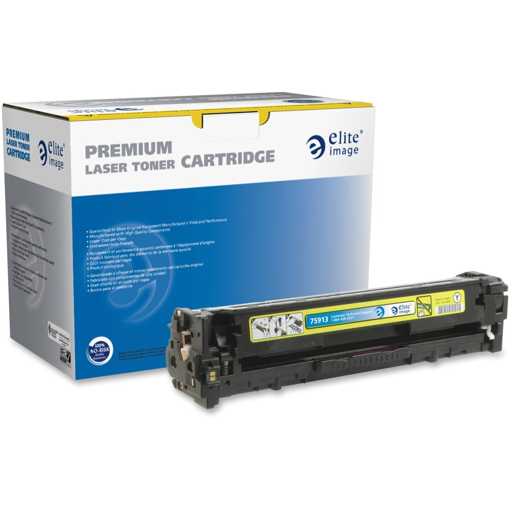 Elite Image Remanufactured Yellow Toner Cartridge Replacement For HP 131A, CF212A