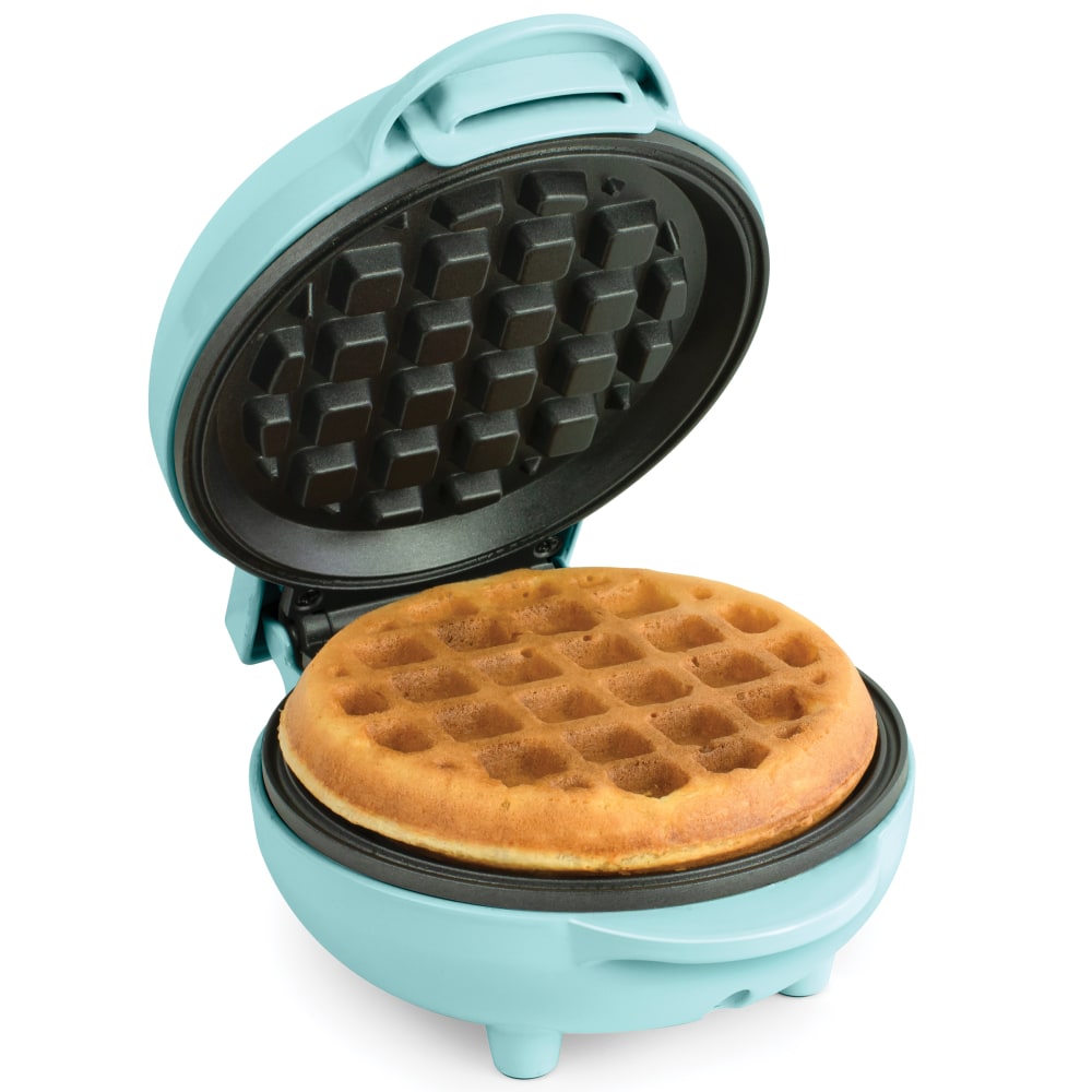 Nostalgia Electrics MyMini Personal Electric Waffle Maker, Aqua