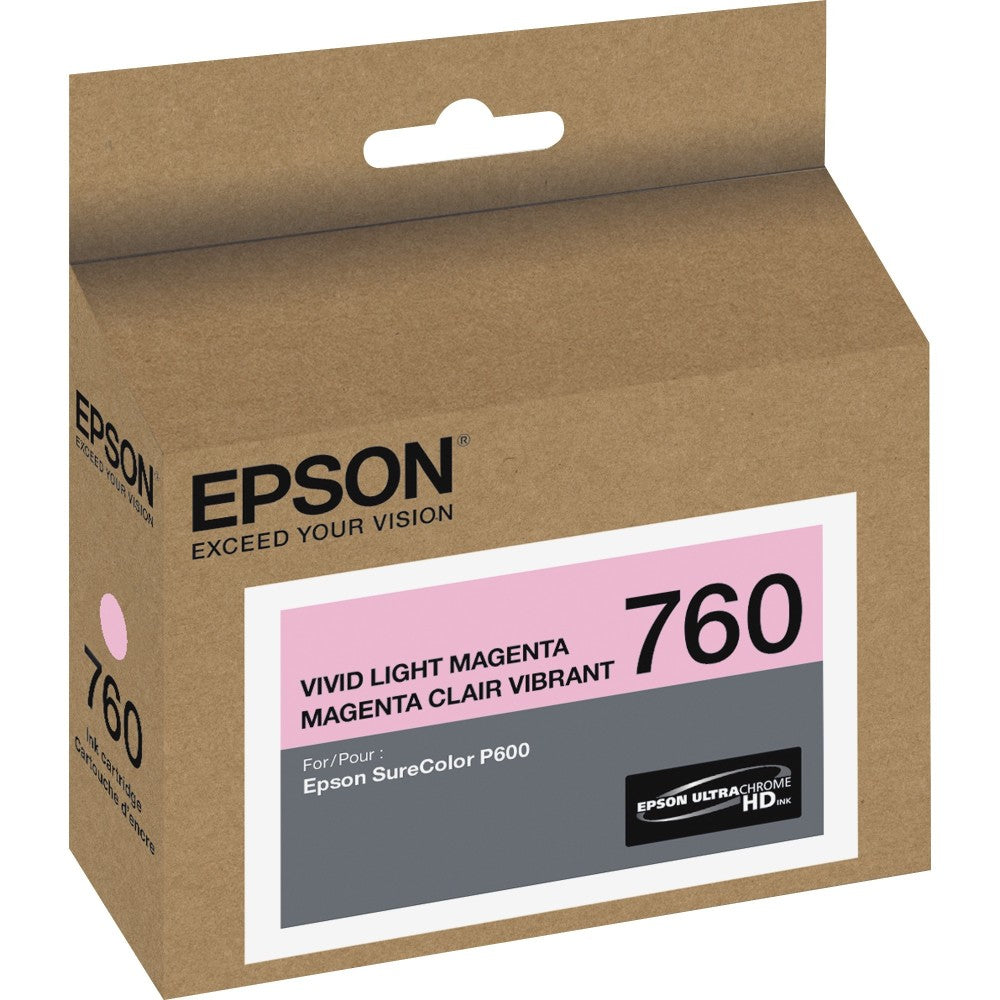 Epson UltraChrome HD T760 Original Ink Cartridge - Inkjet - Vivid Light Magenta - 1 Each