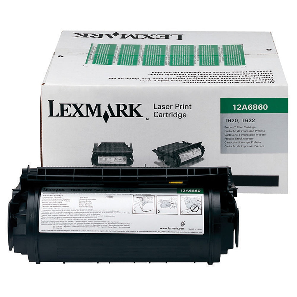 Lexmark 12A6860 Black Return Program Toner Cartridge