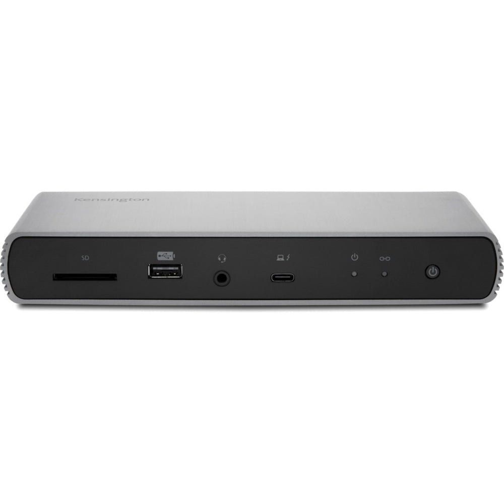 Kensington SD5700T Thunderbolt 4 Dual 4K Docking Station with 90W PD - for Notebook - 90 W - Thunderbolt 4 - 4 x USB Ports - 4 x USB 2.0 - USB Type-C - Network (RJ-45) - Speakers - Gray - Wired