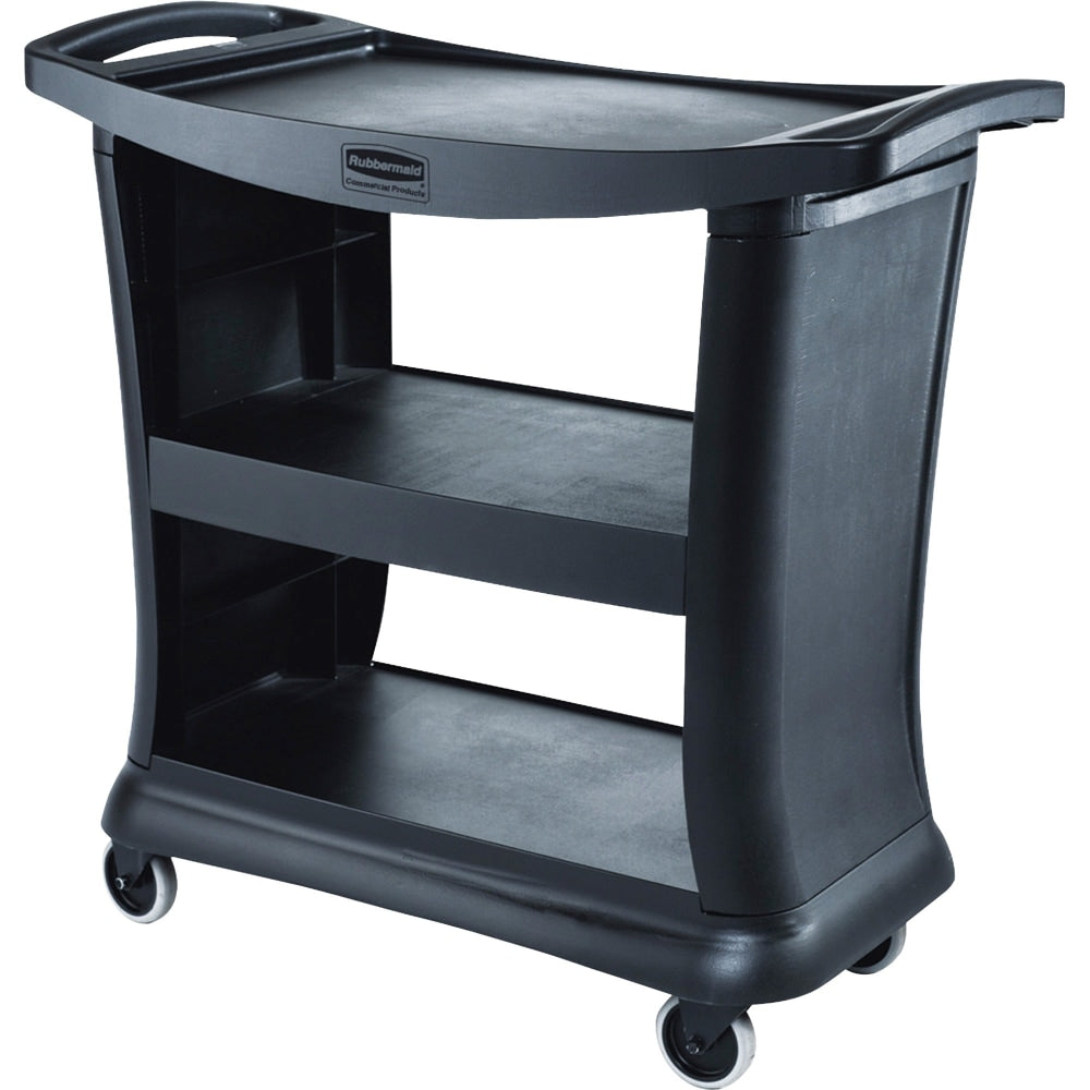 Rubbermaid Executive Service Cart, 38inH x 21inW x 39inD, Black