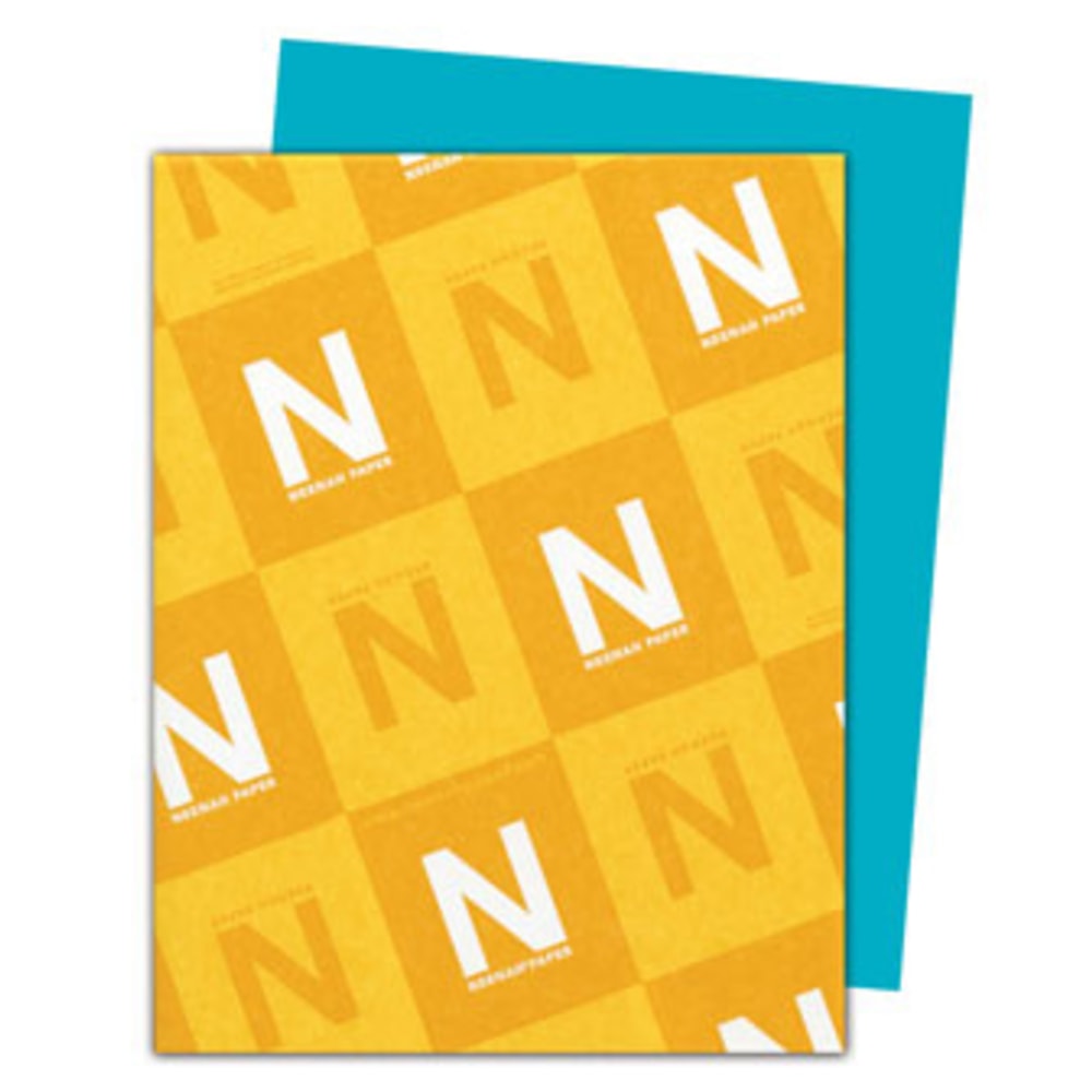 Neenah Astrobrights Bright Color Copy Paper, Terrestrial Teal, Letter (8.5in x 11in), 500 Sheets Per Ream, 24 Lb, 94 Brightness, 30% Recycled