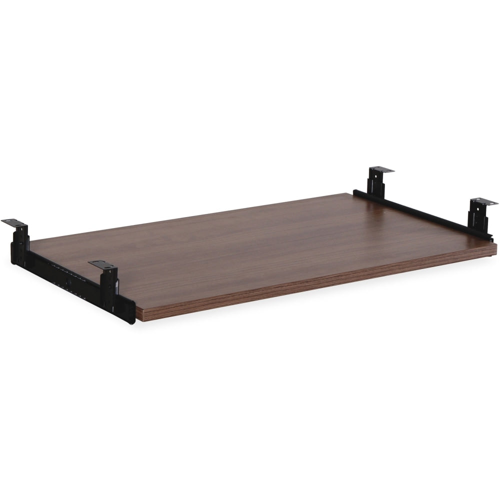 Lorell Essential Series Laminate Keyboard Tray, 1-1/16inH x 12-3/16inW x 7-1/4inD, Walnut