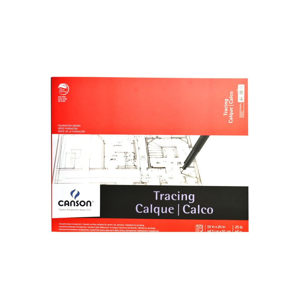 Canson Tracing Pad, 19in x 24in, 50 Sheets