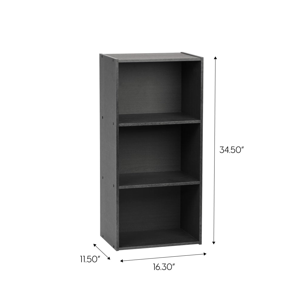 IRIS 35inH 3-Tier Storage-Shelf, Gray