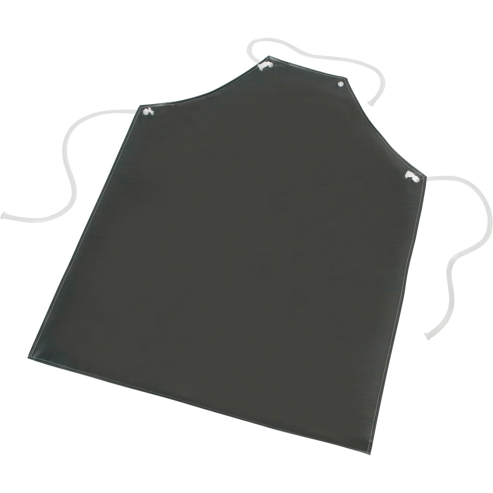 SKILCRAFT Laboratory Apron - Nylon, Rubber - For Laboratory - Black - 1 Each